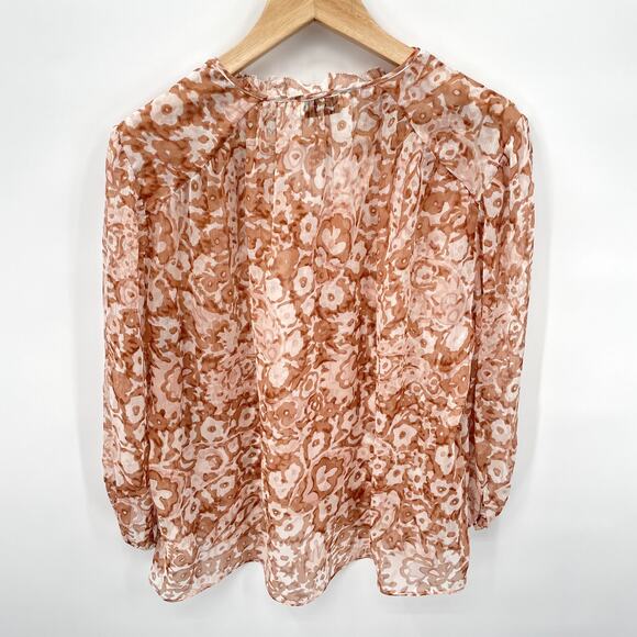 Joie | NWT Jindrah Silk Blouse in Brushed Clay // S - Picture 9 of 10